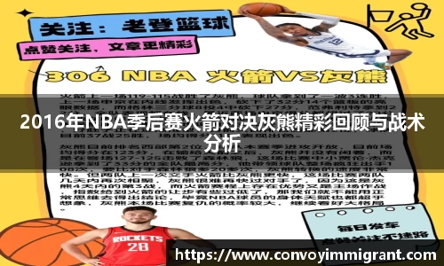 2016年NBA季后赛火箭对决灰熊精彩回顾与战术分析